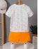 SHEIN Kids QTFun Little Boys' Lion & Letter Print Short Sleeve T-Shirt And Shorts Set