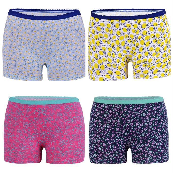 Donnatella Pack Of 4 Printed Cotton Hot Short For Women
