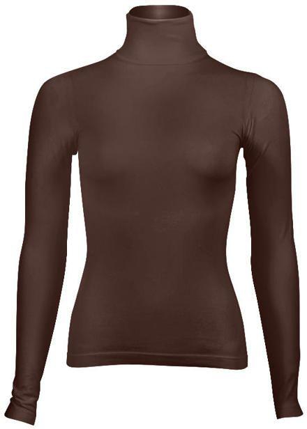 Silvy Celina Double High T-Shirt For Women - Brown, Medium