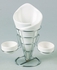 Sam & Squito Shallow French Fries Holder with 2 Dish Dips [SC-YG755-FF]