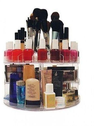 Lordian Glam Caddy Rotating Cosmetic Organizer - Up To 200 Items