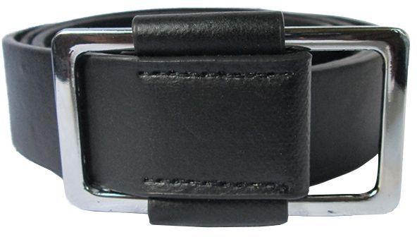 Fashion New Men's Leather Belt Casual Business- Black