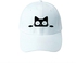 Cat Design Cap For Women And Girls High Quality - White