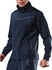 Stand Collar Zip Up Sports Track Jacket - Blue - L