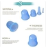 Anti Cellulite Cup Kit For Body And Facial Massager Blue