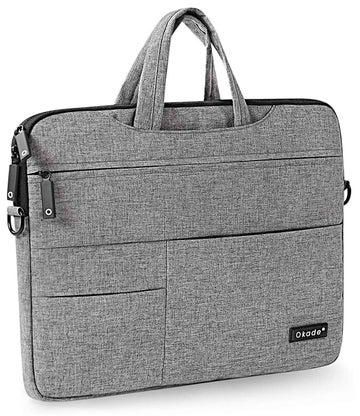 Laptop Sleeve Cover Case Carry Shoulder Messager Bag Pouch Storage For MacBook Retina 15.4 And 15.6 inch Grey