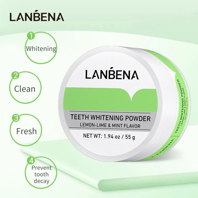 Oral Hygiene Personal Care Beauty Health LANBENA TEETH WHITENING POWER Lime brightening white tooth powder to fade tooth stains and yellow teeth Dental cleaning care