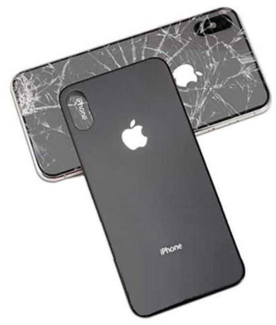 Iphone X - Back Screen Protector Tempered Glass - Black