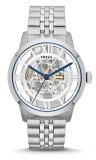 Fossil Mens Automatic Stainless Steel Watch Townsman (Silver) ME3044