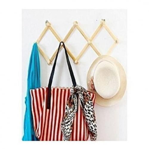 Collapsable Wooden Wall Bag Hanger