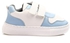 Roadwalker Bi-Tone Kids Velcro Sneakers - White & Baby Blue