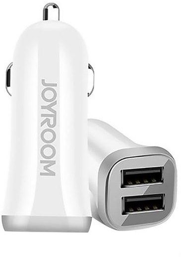 Dual USB Car Charger White