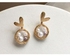 Pearl Studded Dangle Earrings