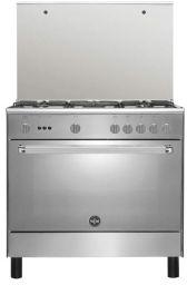 La Germania Freestanding Cooker 5 Gas Burners 90*60 - Stainless - 9C10GRB1X4AWW
