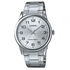 Casio His & Her Silver Dial Stainless Steel Band Couple Watch - MTP/LTP-V001D-7BUDF
