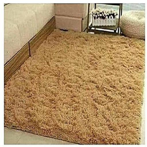Soft Fluffy Carpet Beige Size: 5*8