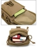 OEM Indepman Dl-b020 Fashion Army Style Oxford Cloth Tactical Package Crossbody Bag Shoulder Sling Bag Hand Bag Messenger Bag, Size: 17 X 15 X 8 Cm(khaki)