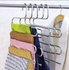 Heavy Stainless Steel Space Save Non-Slip S-Shape Trouser Hangers