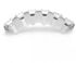 Generic Set Silver Teeth Grillz Top Bottom Iced Out CZ Hip Hop Tooth Cap Grill Bling