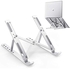 Aseem Laptop Stand, Adjustable Aluminum Laptop Computer Stand Tablet Stand,Ergonomic Foldable Portable Desktop Holder Compatible with MacBook Air Pro, Dell XPS, HP, Lenovo 10-15.6â€ Laptops (Silver)