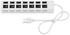 7-Port USB 2.0 Hub With Individual Power Switch And LED Indicator Black