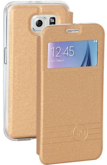 Magnetic flip case for Samsung Galaxy S6 edge - Gold