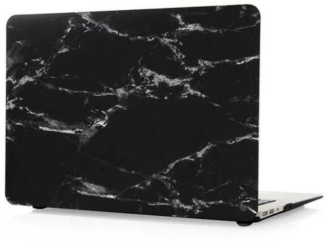 Coosybo 13" Air Case, Marble Hard Rubberized Cover For Macbook Air 13.3 Inch, Black/White