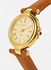 Leather Strap Analog Wrist Watch L6150GG - 24mm - Brown