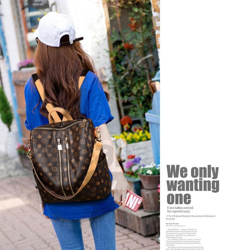 Gdeal Fashion Women Backpack Shoulder Bags - RYL-247 ( Brown)
