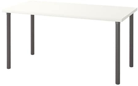 LINNMON / ALVARET Table, white, grey