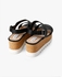 Black Keeper1 Flatform Sandals