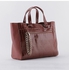 Textured Leather Bag - Brown -BROWN