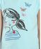 Ravin Sleeveless Printed T-shirt - Sky Blue