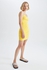 Defacto Woman Casual Regular Fit Short Sleeve Knitted Dress - Yellow