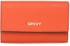 DKNY R1621105-800 Bryant Park Med Tri-fold Wallet for Women - Leather, Orange