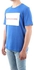 Calvin Klein Men's J30J307850-Nautical Blue & White S/S T-Shirts