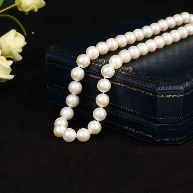 Elegant Freshwater Pearls Ladies Fashion Necklace With Earrings