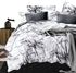 Essina Microfiber Plush Fitted Bed Sheet Set (Marble)