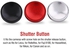 3PCS Camera Button, Aluminium Alloy Shutter Button with Concave Surface, Fits for Cameras with Screw Hole on The Shutter Release Button (Red Black Silver)