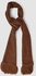 Scarf Collections Solid Wool Winter Scarf/Shawl/Wrap/Keffiyeh/Headscarf/Blanket For Men & Women - Medium Size 37x170cm - Light Brown