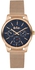 Lee Cooper Multi Function  Rose Gold Mesh Band With Blue Dial Women's Watch LC06201-490