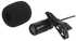 Lapel Lavalier Clip-On Condenser Microphone Mic LU-D5927 Black