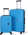 PARA JOHN2-Pieces Hardside Travel Trolley Luggage Set BLUE 20/28