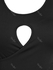 Plus Size & Curve Front Slit Cutout Longline T-shirt - L