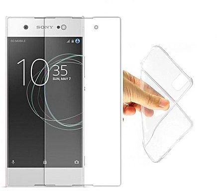 Generic Back Cover for Sony Xperia XA1 Ultra - Clear + Glass Screen Protector