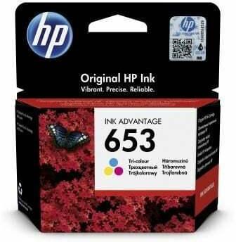 HP 653 Tri-Color Ink Cartridge (3Ym74Ae)