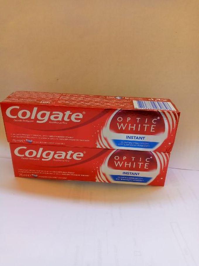 Colgate Optic White Instant Toothpaste 75ml X 2