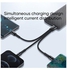 Fast 3 In 1 Sort Charging Data Cable Black