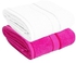 Generic Bath Towel Set Of 2 - 90x150 Cm 100% Cotton Texture