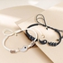 2Pcs/Set Yin-Yang Tai-Chi Couple Bracelets Adjustable Braid Rope Couple Bracelet